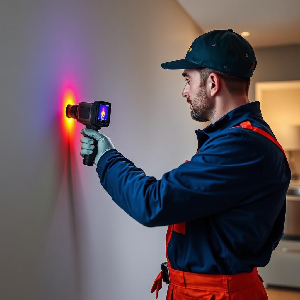 Lekdetectie met warmtebeeldcamera